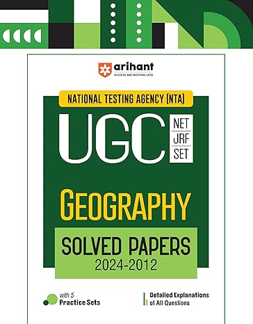NTA UGC NET/JRF/SET Geography Solved Papers 2024 - 2012